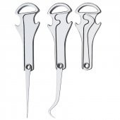 Valkyrie Çok Fonksiyonlu Paslanmaz Çelik Taşınabilir Kürdan Şişe Açacağı Diş Temeizleme Anahtarlık - 6