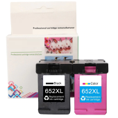 HP 652XL-F6V24AE+F6V25AE (1115-2135-2136-3635-3636-3775-3785-3787-3790-3835-4535-4675) Siyah+ Renkli Kartuşu-(1Takım) - 1