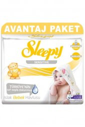 Sleepy Islak Havlu 3*90Lı Sensıtıve - 1