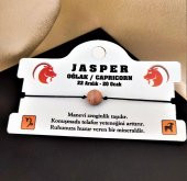 OĞLAK BURCU JASPER DOĞALTAŞ MAKROME ÖRGÜLÜ BİLEKLİK-BURÇBİLEKLİK18 - 1