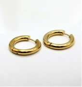 Gold Cerrahi Çelik Kararmaz Spor 12 MM Halka Küpe-ÇEHAKÜ32 - 2