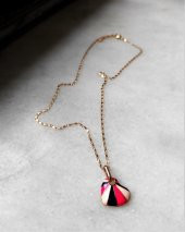 GOLD KAPLAMA 3 RENK KALP FİGÜR ZİNCİR KOLYE-0KOL88 thumbnail 5