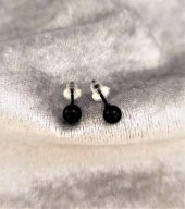 SİYAH 4 MM TOP KÜPE-KÜPE45 - 3