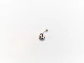 ŞAMBALA HAMUR SWAROVSKİ RENKLİ TAŞ 11 MM GÖBEK PİERCİNG-GBKPR43 - 2