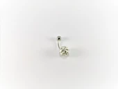 ŞAMBALA HAMUR SWAROVSKİ RENKLİ TAŞ 11 MM GÖBEK PİERCİNG-GBKPR43 - 6
