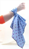 MAVİ MOR KALP BANDANA-BANDANA7 - 1