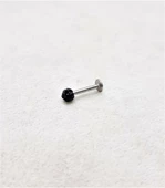 316L CERRAHİ ÇELİK ŞAMBALA HAMUR BEYAZ TAŞ DUDAK,TRAGUS,KIKIRDAK,KULAK PİERCİNG-00VP61 thumbnail 1