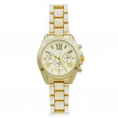 Kadran Tasarımlı Metal Full Altın Kadın Kol Saati thumbnail 1