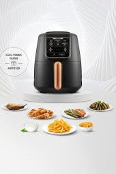 Karaca Air Pro Cook Xl 2 In 1 Konuşan Airfryer Black Cooper - 1