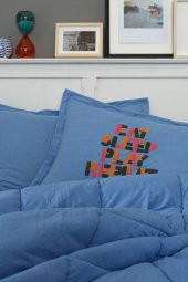 Motto Cotton Comfort Tek Kişilik Mavi - 6