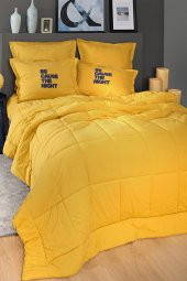 Motto Cotton Comfort Çift Kişilik Hardal - 1