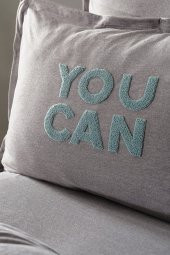 Karaca Home Motto Cotton Comfort Çift Kişilik Gri - 2