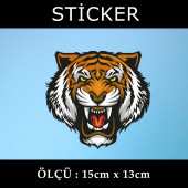 kaplan tiger - 2 ADET  sticker araba cam bagaj uyumlu et,ket kask motosiklet dolap cam uyumlu yapışkan - 1