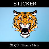saldırgan hayvan - 2 ADET sticker araba cam bagaj uyumlu et,ket kask motosiklet dolap cam uyumlu yapışkan - 1