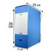 Arşiv ve Proje Kutusu 29X36X15Cm Mavi 5 Adet - 1