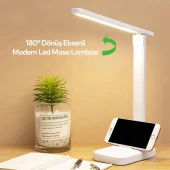 Klaus Ledli Masa Lambası 3 Modlu Oynar Başlıklı Şarjlı Çalışma Lambası 9W - 1