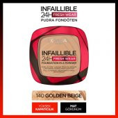 Infaillible 24H Fresh Wear Pudra Fondöten 140 Golden Beige - 1
