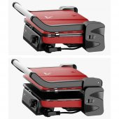 Gazzella TST 1000 K Tostum 2000W Tost ve Izgara Makinesi - Kırmızı - 3