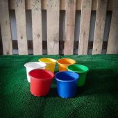 9X7 CM ÜRETİM SAKSI, 50 ADET RENGARENK KAKTÜK VE SUKULENT ÜRETİM SAKSISI, KÜÇÜK RENKLİ PLASTİK SAKSI - 3