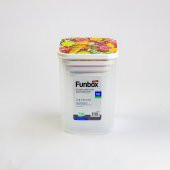 Hobby Life 4Lü Uzun Funbox Saklama Kabı (0,9+1,4+2,1+3,1 Lt) Şeker Desenli - 2