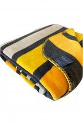 İyi Geceler İstanbul In Line Tek Kişilik Pamuk Battaniye-Sarı - 1