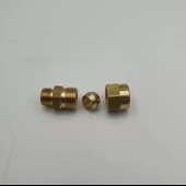 Sarı Pirinç Yüksüklü Rekor 1/4 - 10mm - 6