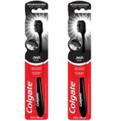 Colgate 360 Charcoal Siyah Orta Diş Fırçası 2 ADET - 1