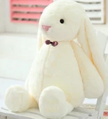 Oyun ve Uyku Arkadaşım PAPYONLU Uzun Kulak Bunny Peluş Tavşan 65 cm Pelüş tavşan - 10