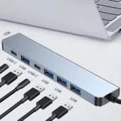 HEPU HP-B03 7in1 USB/Type-C HUB Çoklayıcı - 3