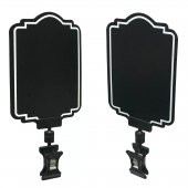 MT Yaz/Sil Siyah PVC Fiyat Etiketi ve Mini Mandal Etiket Tutucu 10 lu Set - 6