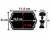 MT Yaz/Sil Siyah PVC Fiyat Etiketi ve Mini Mandal Etiket Tutucu 10 lu Set - 8