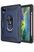 Apple iPad Pro 11 2021 (3.Nesil) Kılıf Yüzüklü Standlı Armor Zırh Tablet Silikon thumbnail 4