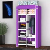 Raflı Askılı Çok Amaçlı Mini Bez Dolap - 12