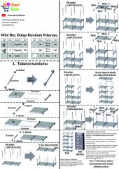 Raflı Askılı Çok Amaçlı Mini Bez Dolap - 15