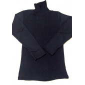 Siyah Balıkçı Yaka Fitilli Likralı Body Triko Kazak thumbnail 2