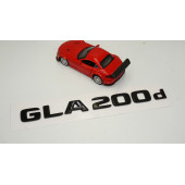 GLA 200d Bagaj Parlak Siyah ABS 3M 3D Yazı Logo - 2
