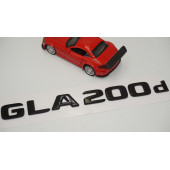 GLA 200d Bagaj Parlak Siyah ABS 3M 3D Yazı Logo - 3