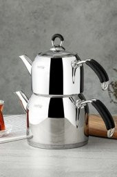 Nehir 29006 Maxi Modern Çelik Çaydanlık Takımı - 1