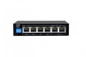 KAREL SWH0106-P4x10/100 PoE+2x10/100 Uplink Yönetilemez Ağ Anahta - 1