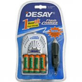 Desay Hızlı Şarj Aleti+4 Adet 900 Mah Aaa Pil+Araç Şarj Cihazı - 1