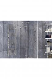Toprak Havlupan 60 X 100 cm 16 Borulu Düz Krom Kaplama Havlupan Radyatör 5 Yıl Garantili - 2