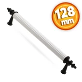 Ovacık Mobilya Çekmece Mutfak Dolap Dolabı Kulpu Kulbu (128 MM-12.8 CM) Beyaz Siyah Metal Kulpları thumbnail 1
