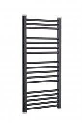 Toprak Havlupan 50 X 100 Cm 14 Borulu Düz Siyah Havlupan Radyatör 5 Yıl Garantili - 2