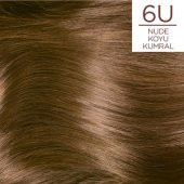 L’oréal Paris Excellence Creme Nude Renkler Saç Boyası – 6U Nude Koyu Kumral - 2