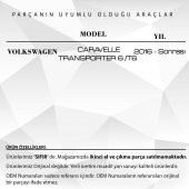 Volkswagen VW Transporter 6 T6, Caravelle için Yan Ayna Motor Tamir Dişlisi - 2