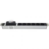 19" 1U 6 Lı (16A) Sigortalı Rack Kabin Priz Grubu Pdu - 1