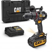 CAT DX13 18Volt/5.0Ah GRAPHENE Li-ion Kömürsüz Profesyonel Şarjlı Darbeli Matkap - 2