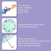 Milk&Moo Jungle Friends Çocuk Şemsiyesi Unisex - 9