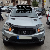 SsangYong Uyumlu Piano Black Kaput Üstü Havalandırma Izgarası - 1