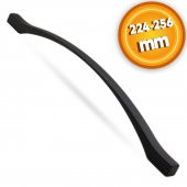 Çekmece Mutfak Dolap Kapak Kulpu Kulbu 224-256 mm Mat Siyah Metal Kulp - 1